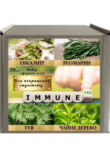 Набір ефірних олій Для покращення імунітету за ціною 502₴  у категорії Українська косметика Об `єм 4 шт