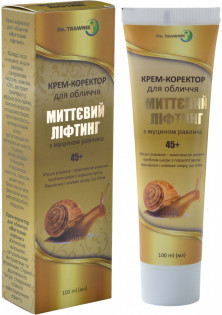 Крем-коректор для обличчя Миттєвий ліфтинг 45+ з муцином равлики в Україні