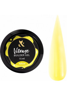 Будівельний гель вітражний F.O.X Vitrage Builder Gel Yellow, 15 ml