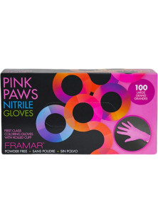 Нітрилові рукавички Pink Paws Nitrile Gloves за ціною 760₴  у категорії Cтійка фарба для волосся без аміаку та ароматизаторів Framcolor Eclectic Care 7