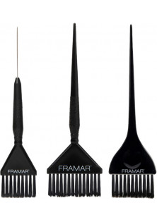 Набор кистей для окрашивания волос Family Pack Brush Set Black