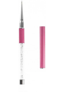 Лайнер для дизайна ногтей розовый с кристаллами Liner №00 9 mm в Украине