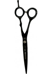 Професійні ножиці для волосся з оксамитовим футляром Professional Scissors Inox 6 Black за ціною 4200₴  у категорії Італійська косметика Тип Ножиці для стрижки