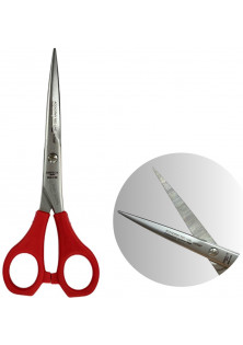 Ножиці для волосся з червоною ручкою Professional Scissors Inox 6.0 за ціною 480₴  у категорії Італійська косметика Об `єм 1 шт