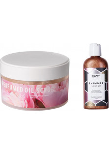 Купити Hillary Cosmetics Шиммер крем-гель та парфумований скраб для тіла Shimmer Cream-Gel And Perfumed Oil Scrub Flowers вигідна ціна