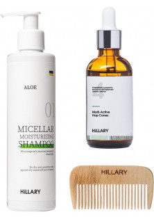 Набір для догляду за сухим типом волосся Multi-Active Hop Cones And Aloe Deep Moisturizing за ціною 947₴  у категорії Hillary Cosmetics Сезон застосування Всi сезони