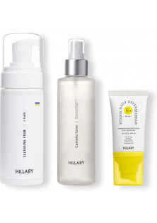 Набір Очищення та тонізування SPF 50 за ціною 1654₴  у категорії SPF-засоби бренда Hillary Cosmetics Тип шкіри Усі типи шкіри