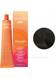 Крем-фарба для волосся з аміаком Hair Colouring Cream №4 Pure Chestnut за ціною 290₴  у категорії Італійська косметика Бренд INEBRYA