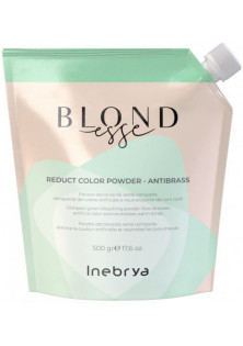 Пудра для освітлення волосся із зеленими мікропігментами Reduct Color Powder Antibrass 5 Tones за ціною 805₴  у категорії Засоби для освітлення волосся Бренд INEBRYA