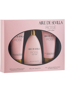 Жіночий набір Aire De Sevilla Rose за ціною 1210₴  у категорії Іспанська косметика Тип аромату Квітковий