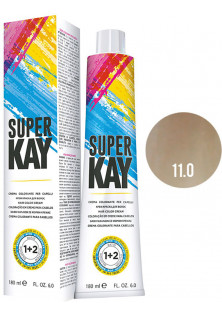 Фарба для волосся супер платиновий натуральний блондин Hair Color Cream №11.0 за ціною 294₴  у категорії Італійська косметика Серiя Super Kay