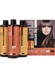 Купити KayPro Набір для випрямлення волосся Kit Brazilian Liss Step 1-2-3 вигідна ціна