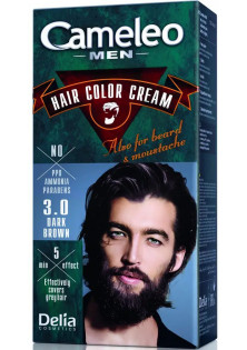 Купити Delia Крем-фарба для волосся, бороди та вус Cream-Dye For Men №3.0 Dark Brown вигідна ціна