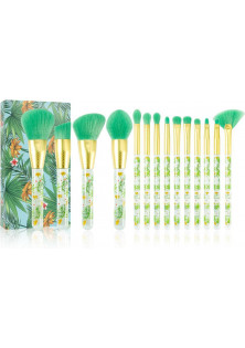 Набір пензлів для макіяжу Makeup Brushes Set Р1407 Tropical за ціною 871₴  у категорії Китайська косметика Об `єм 14 шт