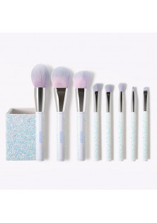 Набір пензлів для макіяжу Makeup Brushes Set Т0804 Sparkle White за ціною 1000₴  у категорії Китайська косметика Серiя Color Care