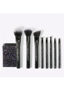 Набір пензлів для макіяжу Makeup Brushes Set Т0805 Sparkle Black за ціною 1000₴  у категорії Китайська косметика Класифікація Мас маркет