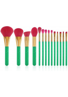 Набір пензлів для макіяжу Makeup Brushes Set Т1401 Summer Heat за ціною 1000₴  у категорії Китайська косметика Тип Набір пензлів