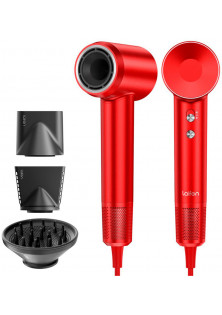 Фен червоний з іонізацією та 3 насадками Hair Dryer Swift Special за ціною 6990₴  у категорії Техніка для волосся Кривий Ріг