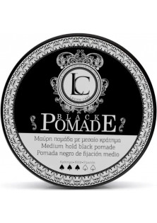 Черная помада для стайлинга волос Medium Hold Black Pomade по цене 506₴  в категории Мужская косметика для волос Сумы