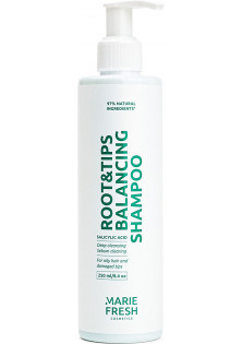 Шампунь для жирних коренів та сухих кінчиків Root & Tips Balancing Shampoo за ціною 430₴  у категорії Marie Fresh Cosmetics