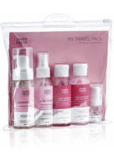 Дорожній набір для сухої та нормальної шкіри Travel Set за ціною 540₴  у категорії Marie Fresh Cosmetics Ефект для волосся Живлення