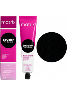 Стійка крем-фарба для волосся SoColor Pre-Bonded Permanent 1A в Україні