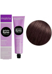 Тонер на кислотній основі без аміаку SoColor Sync Pre-Bonded Acidic Toner 5А за ціною 370₴  у категорії Засоби для тонування волосся Тип волосся Усі типи волосся