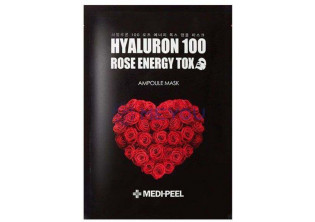 Тканинна маска для обличчя Hyaluron 100 Rose Energy Tox Mask за ціною 74₴  у категорії Переглянуті товари