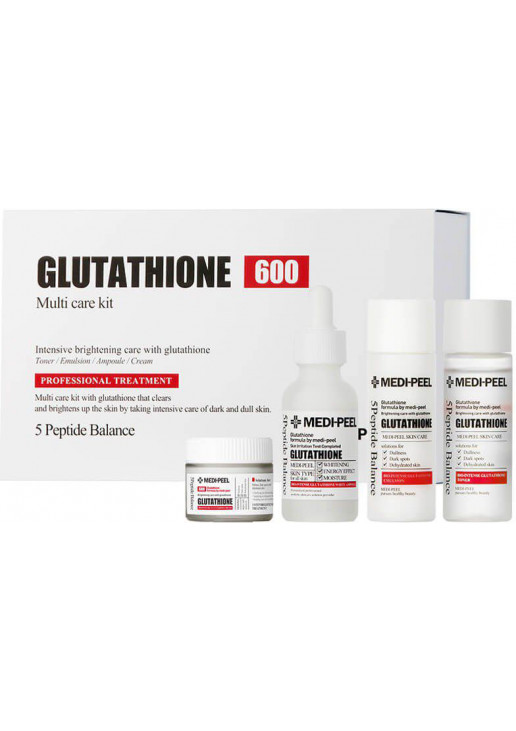 Набір для освітлення тону обличчя Glutathione 600 Multi Care Kit - фото 1