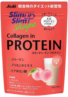 Купити Asahi Протеїновий напій із колагеном персик Slim Up Shape Collagen In Protein вигідна ціна