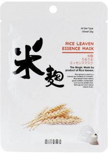 Тканинна маска з екстрактом рисових висівок за ціною 110₴  у категорії Японська косметика Бренд Mitomo