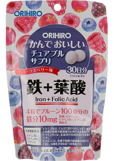 Купити Orihiro Комплекс залізо та фолієва кислота Iron вигідна ціна