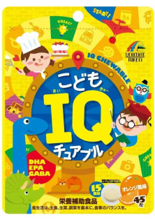 Комплекс для мозгової активності зі смаком апельсину IQ за ціною 390₴  у категорії Японська косметика Стать Для дітей