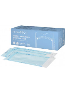 Купити MicroSTOP Самоклеючі пакети для стерилізації в автоклаві 90x230 мм вигідна ціна