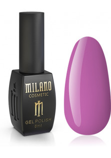 Гель-лак для нігтів червоно-пурпуровий світлий Milano №034, 8 ml за ціною 108₴  у категорії Знижки