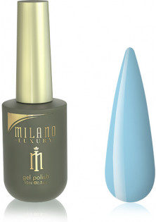 Купити Milano Cosmetic Гель-лак для нігтів сніжно-блакитний Milano Luxury №039, 15 ml вигідна ціна