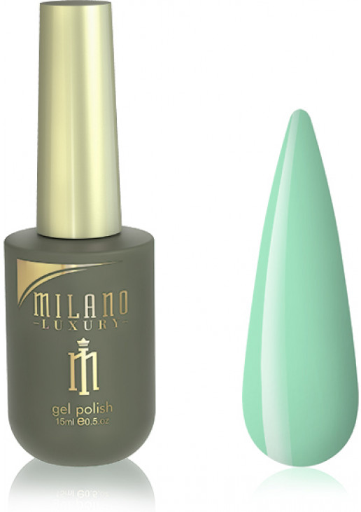 Гель-лак для нігтів морський зелений крайола Milano Luxury №055, 15 ml - фото 1