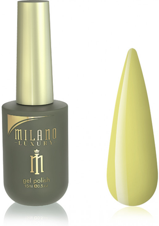 Гель-лак для нігтів кульбабовий Milano Luxury №056, 15 ml - фото 1