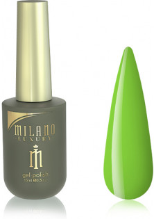 Купити Milano Cosmetic Гель-лак для нігтів зелено-лаймовий Milano Luxury №057, 15 ml вигідна ціна
