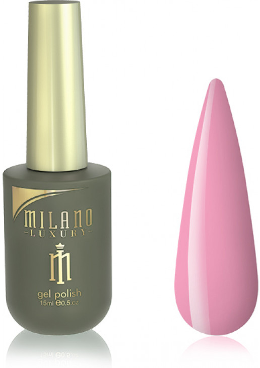 Гель-лак для нігтів королівський рожевий Milano Luxury №061, 15 ml - фото 1