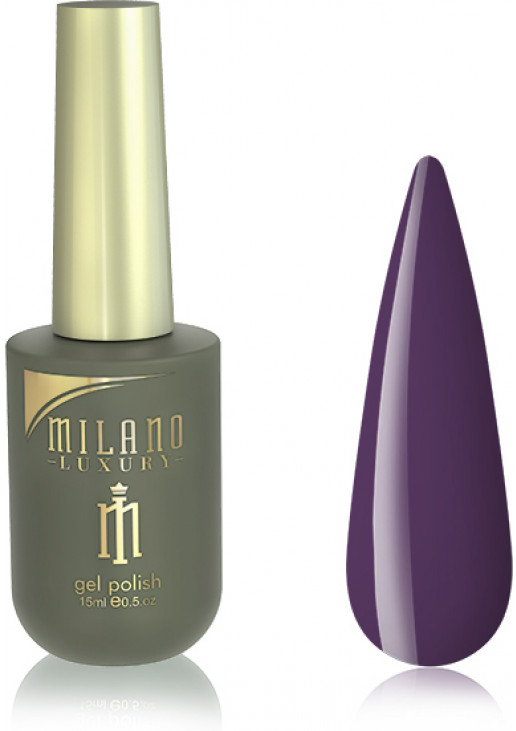 Гель-лак для нігтів світло-фіолетовий Milano Luxury №086, 15 ml - фото 1