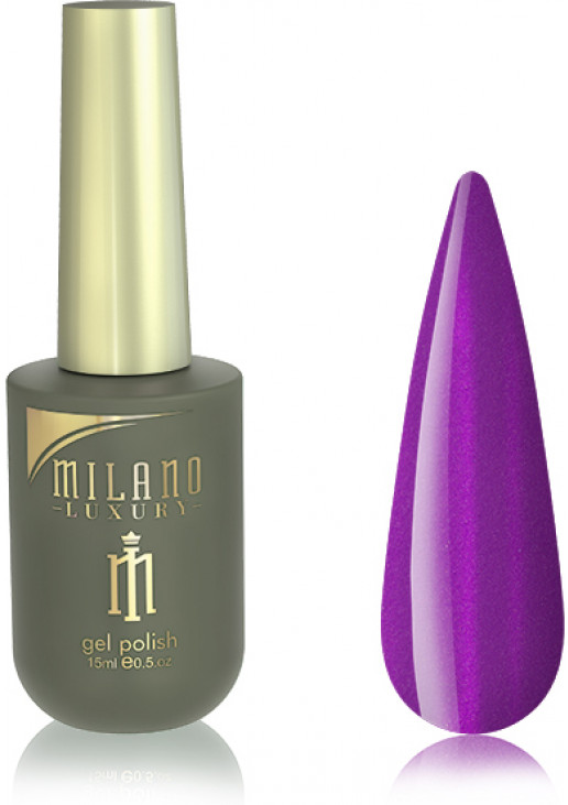 Гель-лак для нігтів пурпурне серце Milano Luxury №089, 15 ml - фото 1