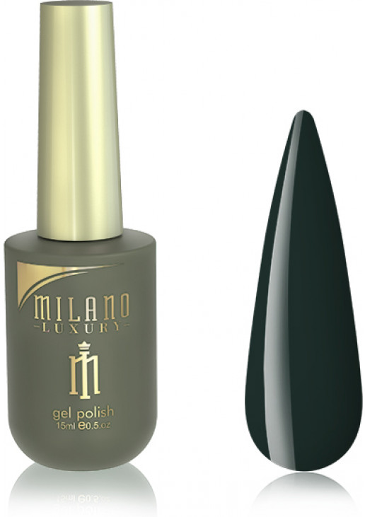 Гель-лак для нігтів темно-синя опівночі Milano Luxury №103, 15 ml - фото 1