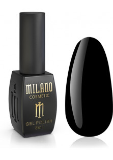Купити Milano Cosmetic Гель-лак для нігтів чорна смола Milano №107, 8 ml вигідна ціна