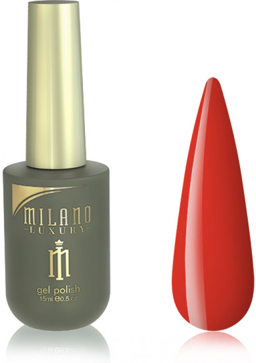 Гель-лак для нігтів морквяний Milano Luxury №119, 15 ml - фото 1
