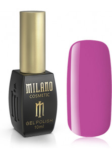 Купити Milano Cosmetic Гель-лак для нігтів світлий червоно-пурпурний Milano №128, 10 ml вигідна ціна