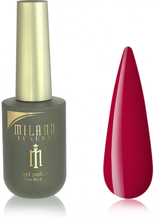 Гель-лак для нігтів червоний захід сонця марсу Milano Luxury №129, 15 ml - фото 1