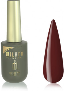 Купити Milano Cosmetic Гель-лак для нігтів насичений червоно-коричневий Milano Luxury №131, 15 ml вигідна ціна