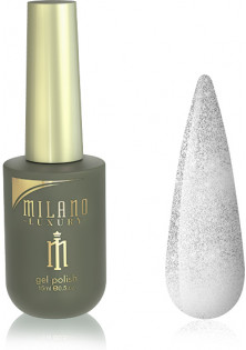 Купити Milano Cosmetic Гель-лак для нігтів срібний пісок Milano Luxury №144, 15 ml вигідна ціна