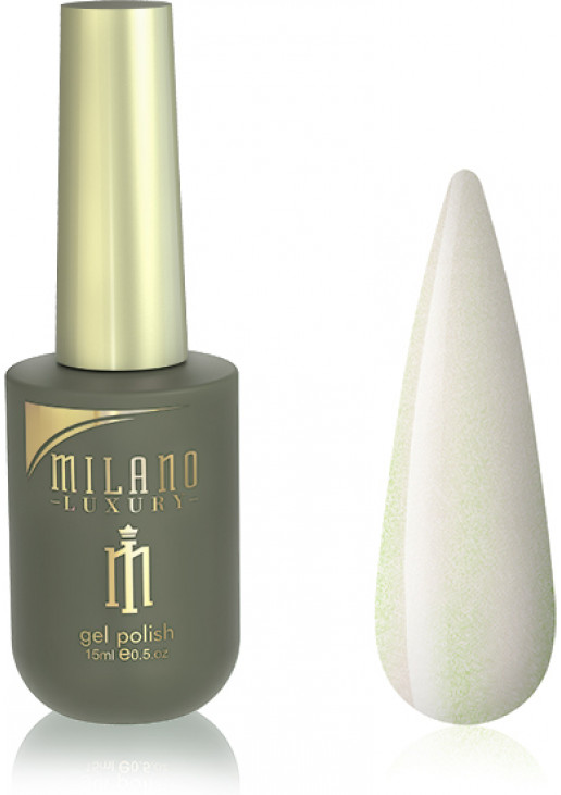 Гель-лак для нігтів м'ятно-кремовий Milano Luxury №148, 15 ml - фото 1